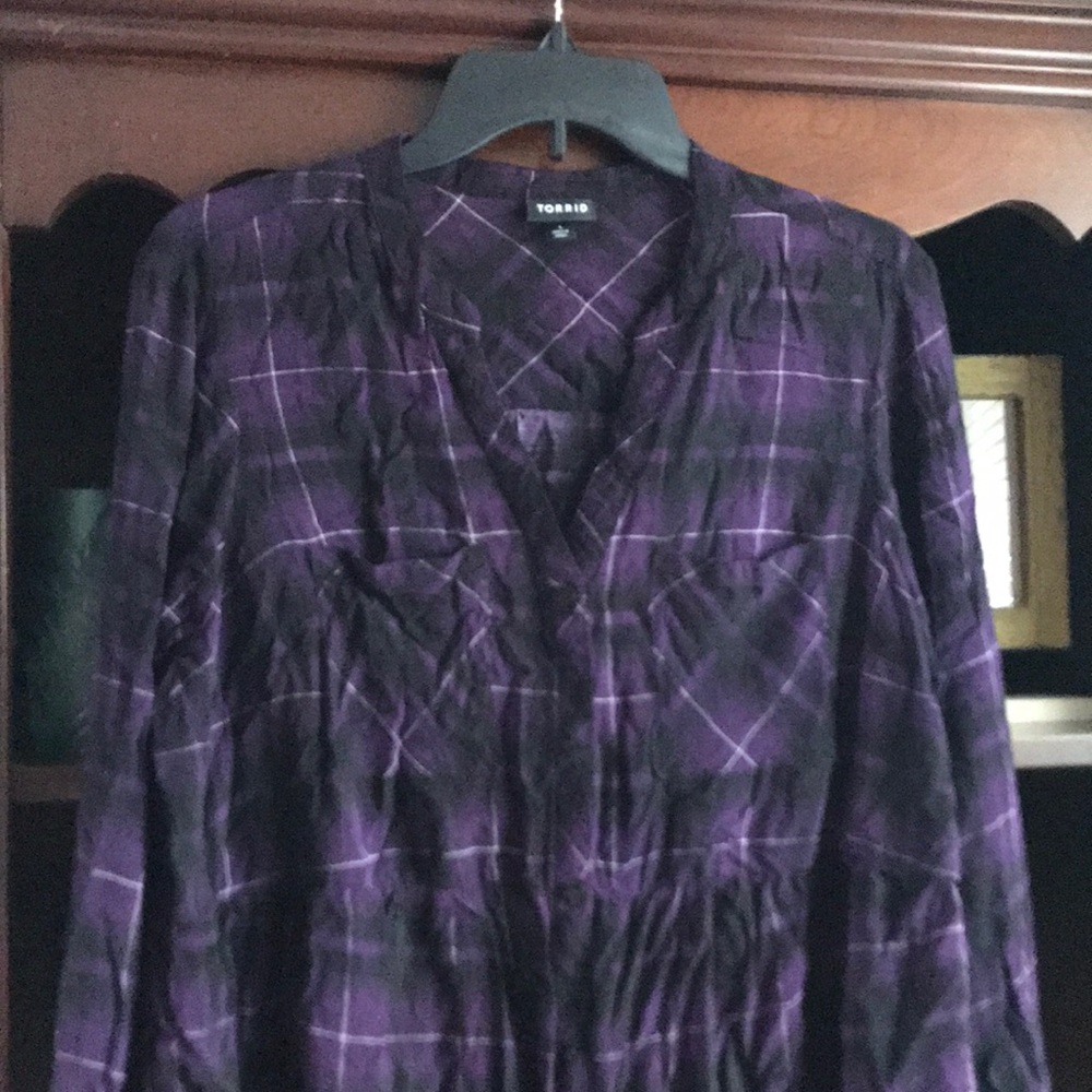 Torrid plaid tunic